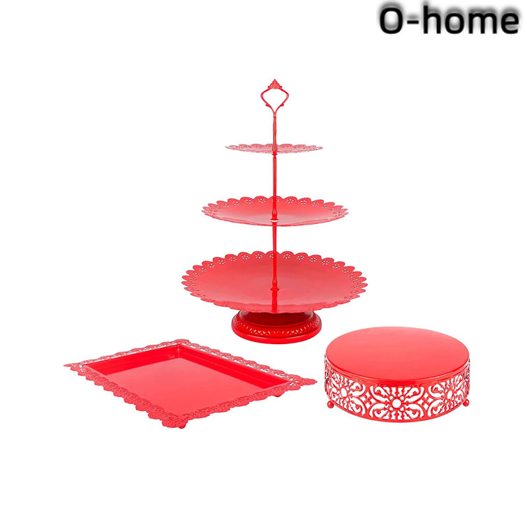 Ohome Cake Stand Set of 3 Wayfair
